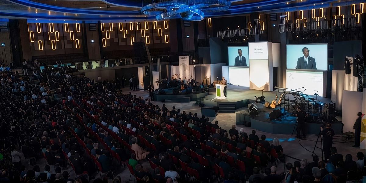Plenary hall at the Mo Ibrahim Governance Weekend
